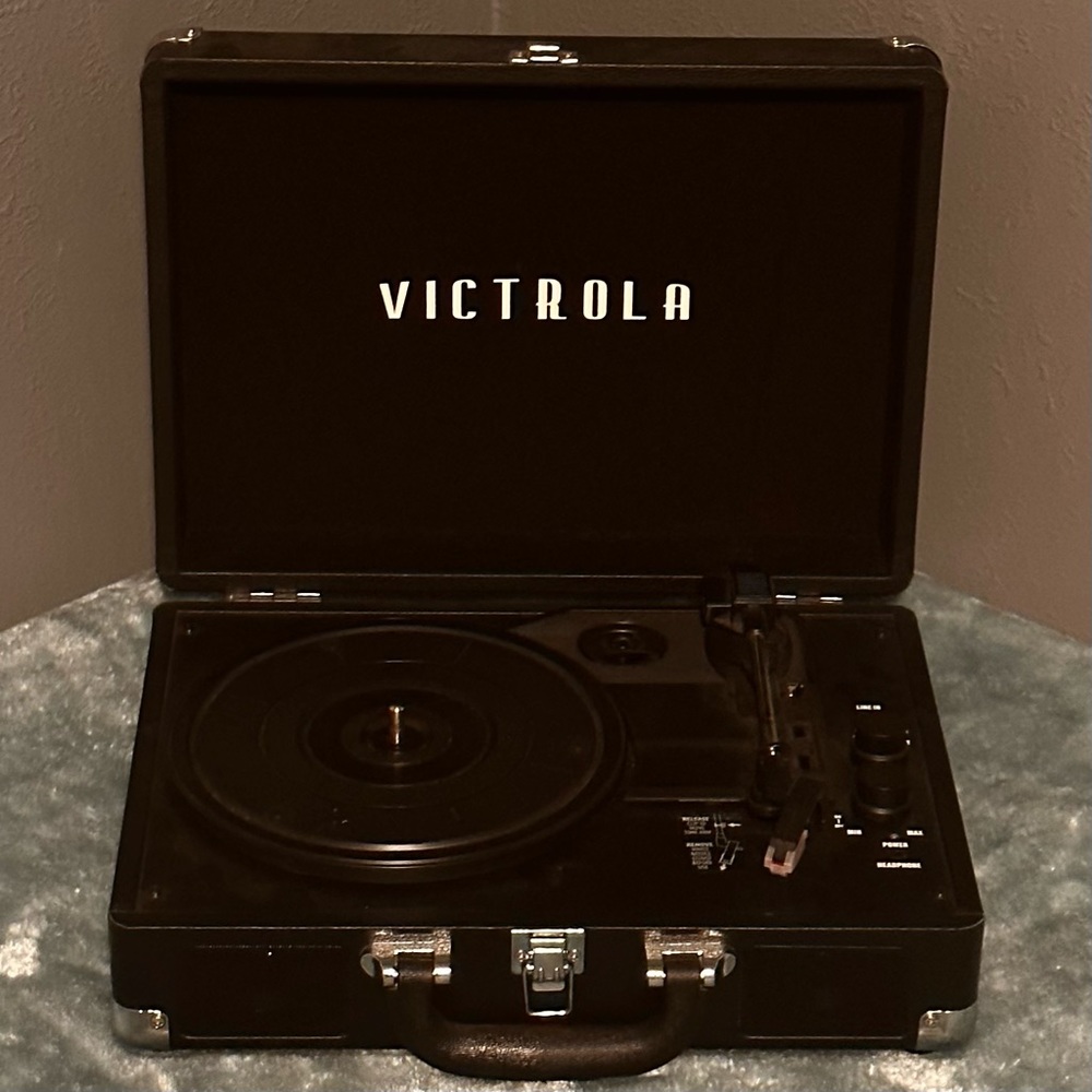 Victrola Vintage 3-Speed Bluetooth Portable Suitcase Record Player